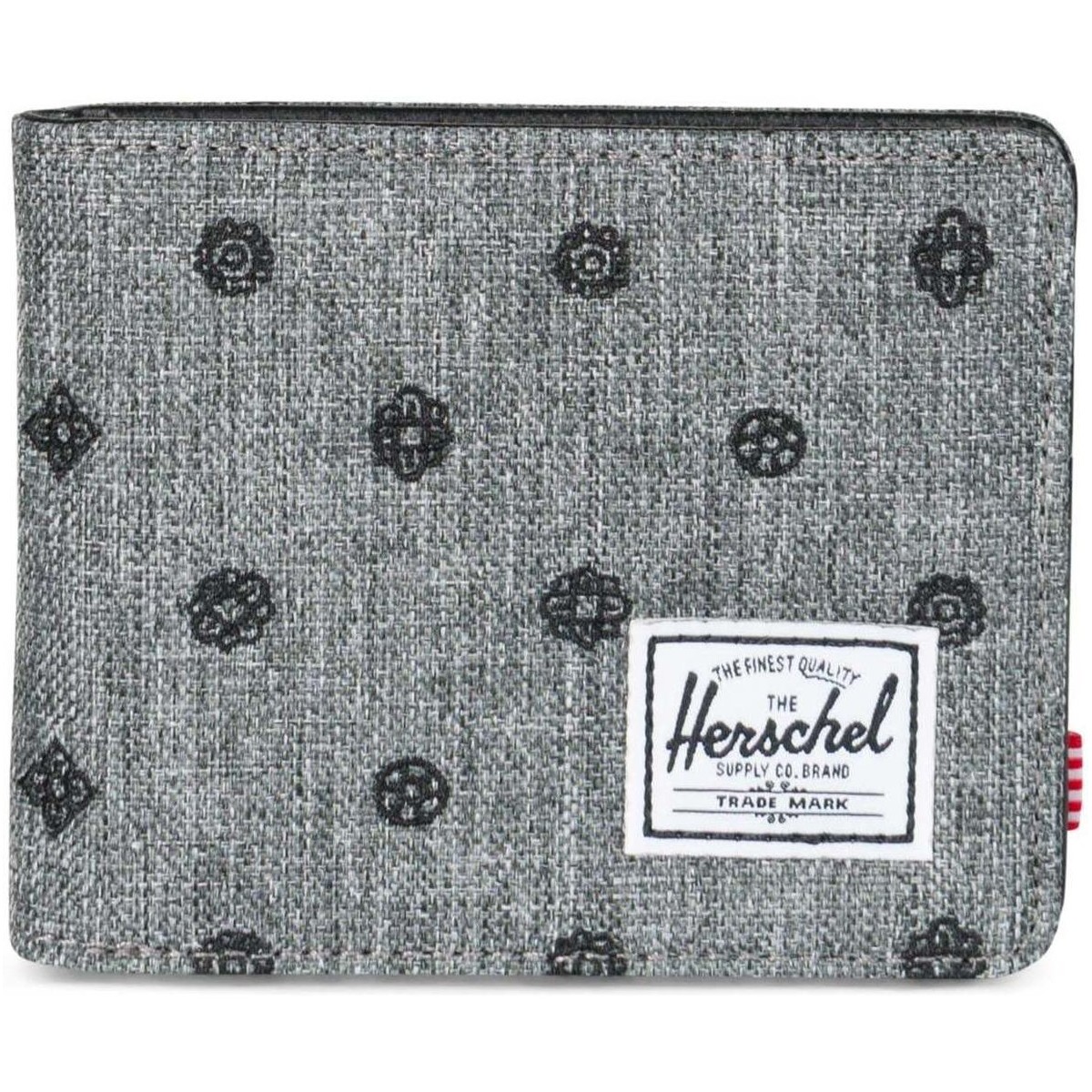 Herschel Hank RFID Raven Crosshatch Embroidery qQcrENAy