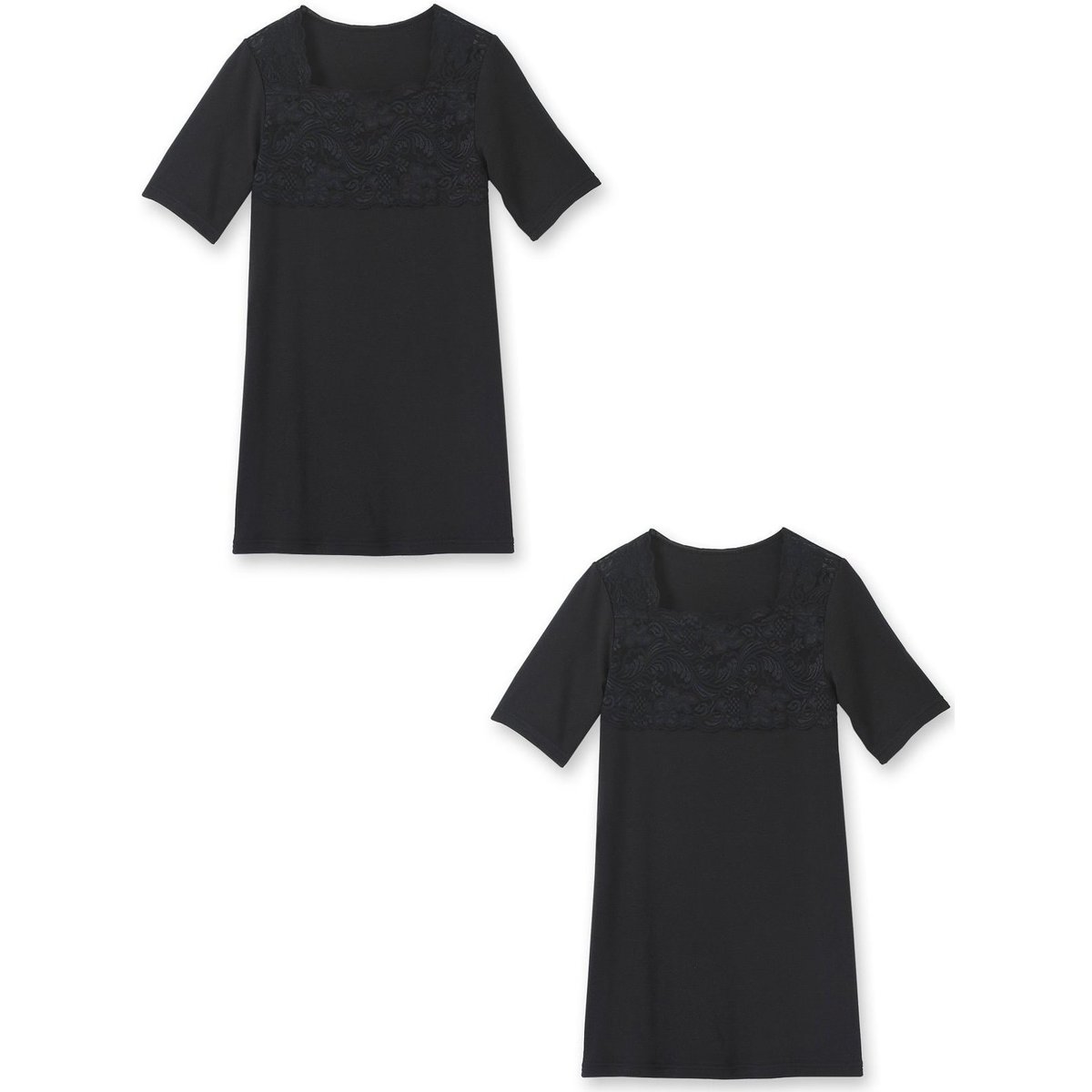 Daxon Noir by - Lot de 2 chemises manches courtes OfsDGYTA