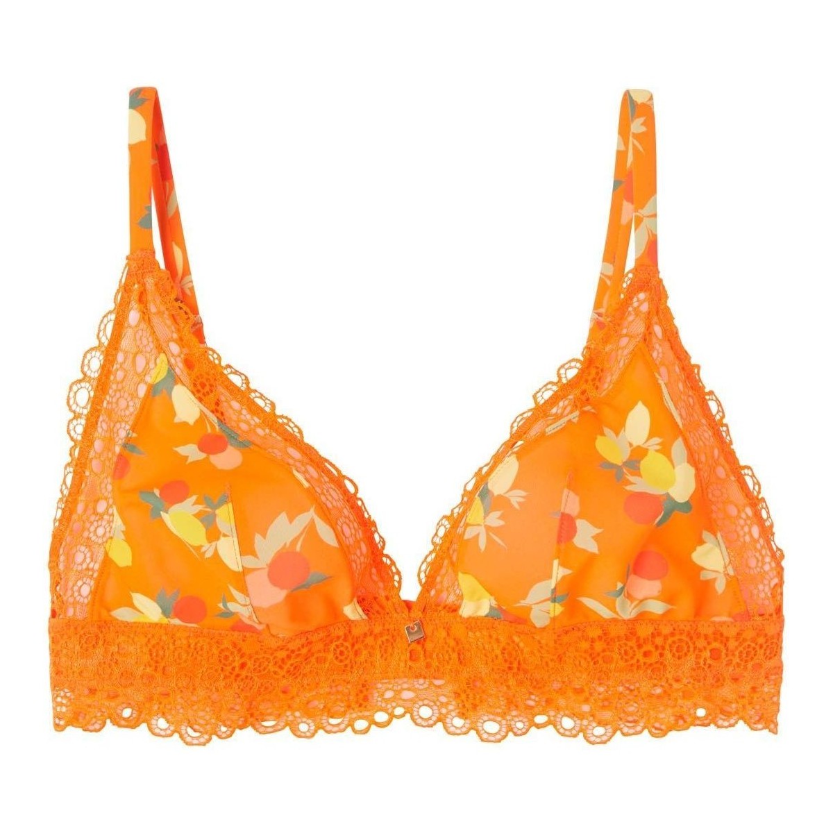 Pomm´poire Orange Soutien-gorge triangle imprimé orange Nouméa m3cpuFVL
