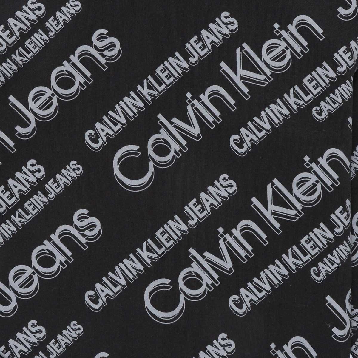 Calvin Klein Jeans Noir SLANTED AOP LOGO RELAXED HOODIE rTpRQxRH