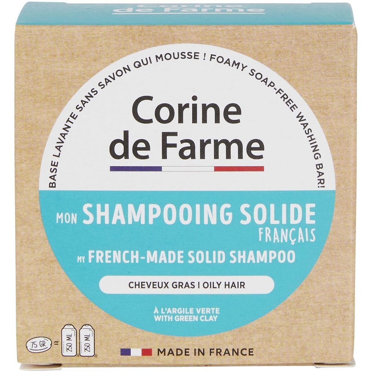 Corine De Farme Autres Mon Shampooing Solide Français - Cheveux Gras oBoZ7UJ2