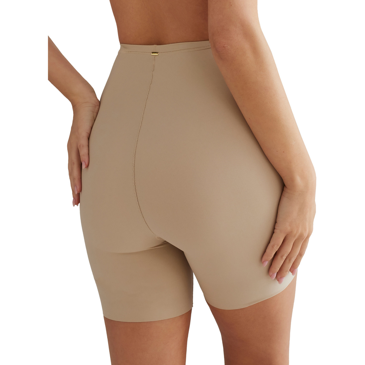 Selmark Beige Shorty taille haute gainant Curves kQ2Vco10