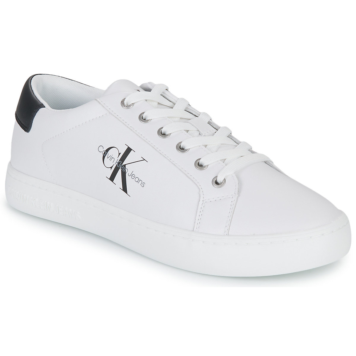 Calvin Klein Jeans Blanc CLASSIC CUPSOLE LACEUP LOW LTH
