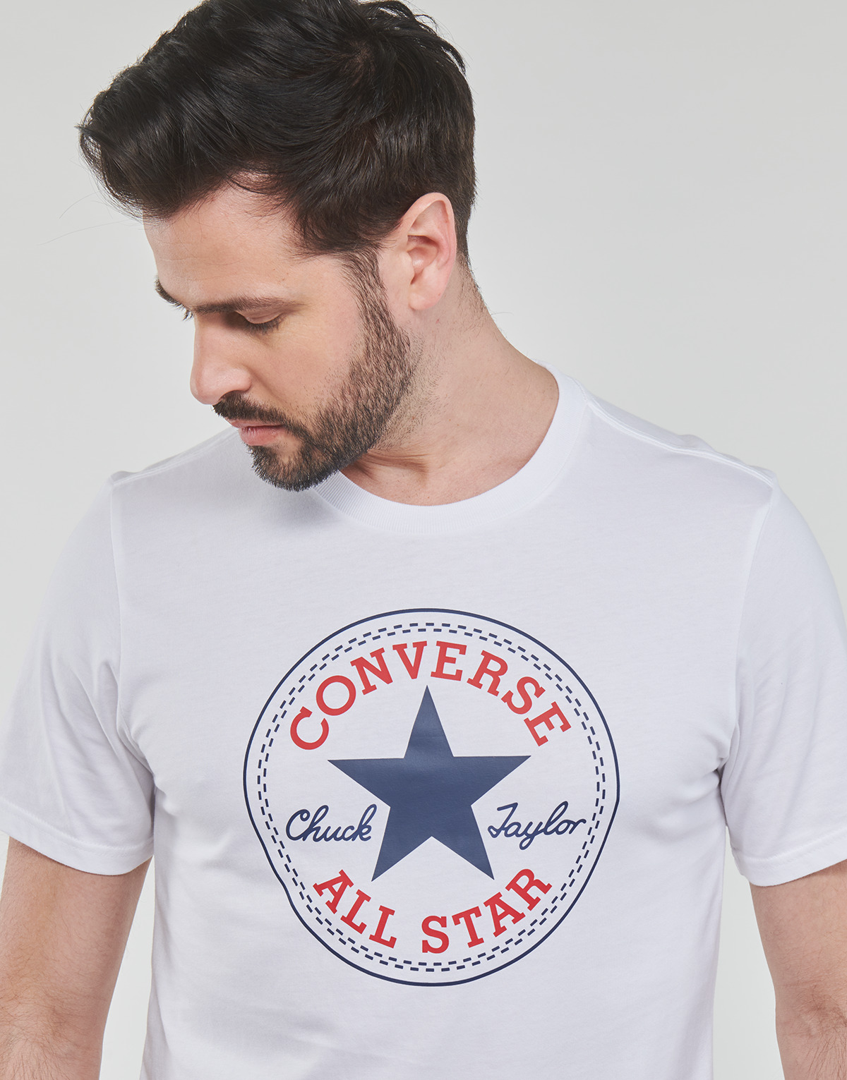 Converse Blanc GO-TO CHUCK TAYLOR CLASSIC PATCH TEE RFDGASy0