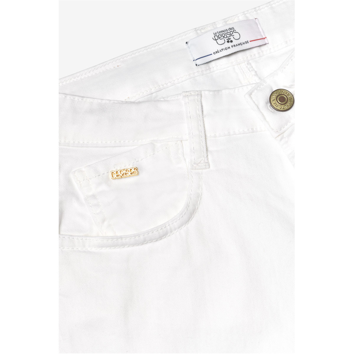 Le Temps des Cerises Blanc Pulp regular taille haute jeans blanc mwdXEjD3