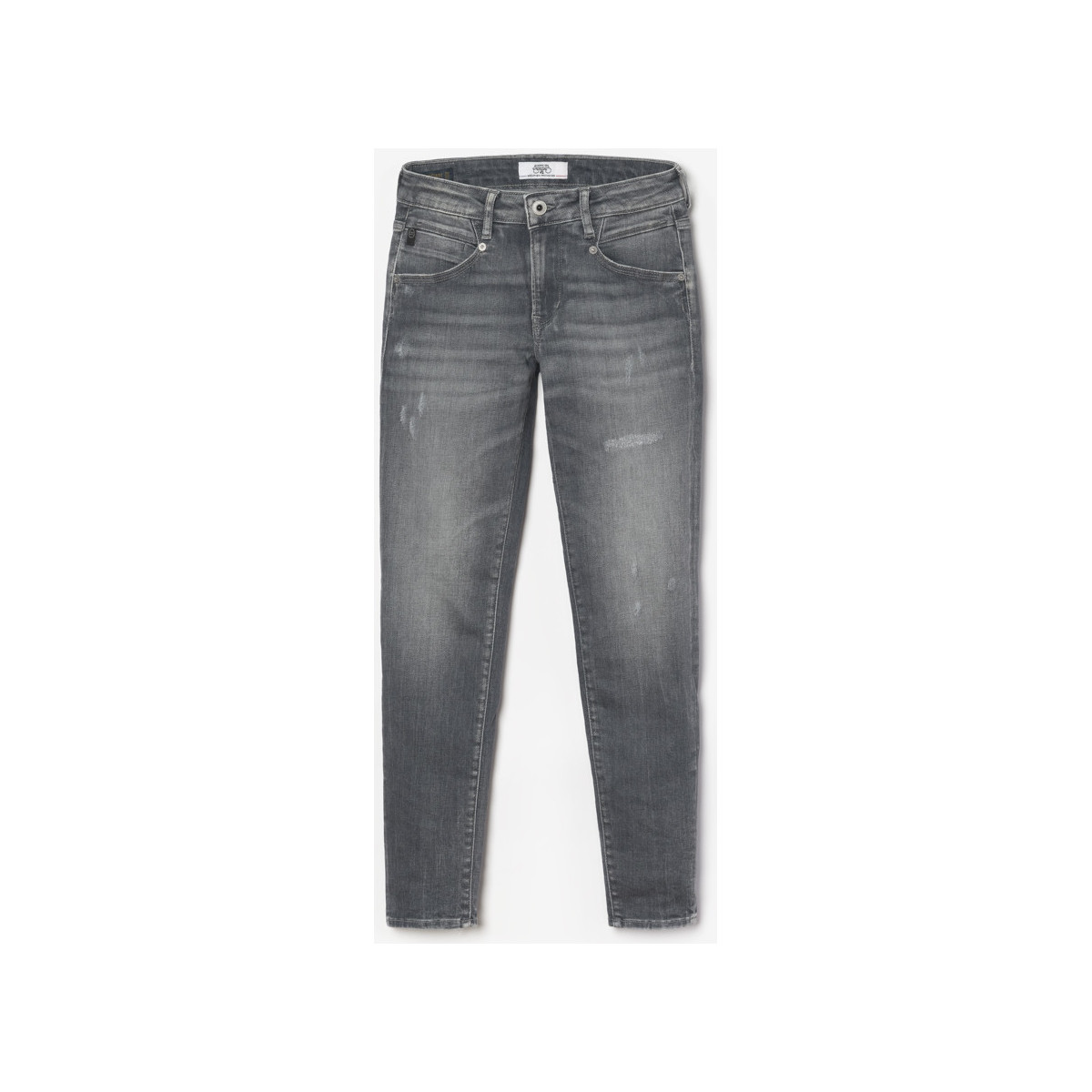 Le Temps des Cerises Gris Linz power skinny 7/8ème jeans destroy gris PMpez26S