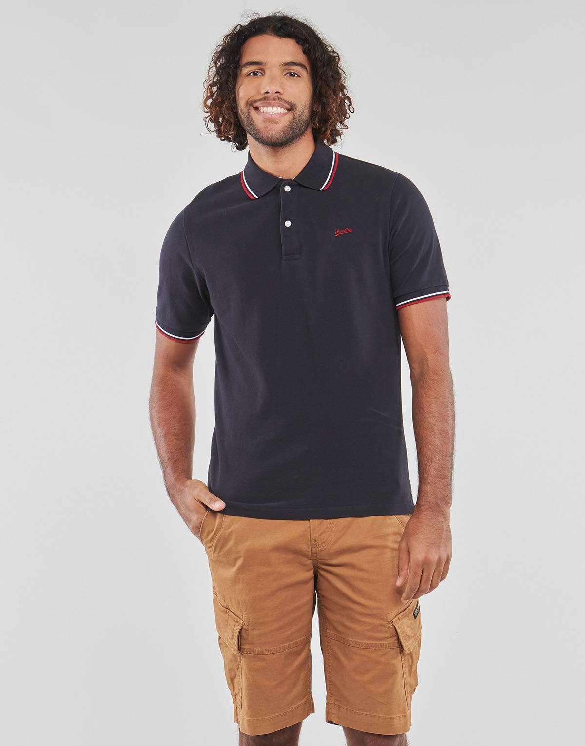 Superdry Marine VINTAGE TIPPED S/S POLO P4XB1Igv