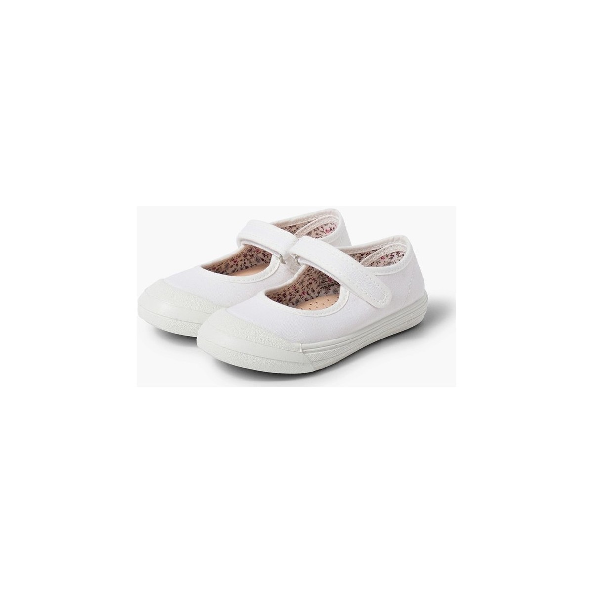 Pisamonas Blanc Chaussures Babies à scratch Bout Caoutchouc Renforcé OEgqxHlu