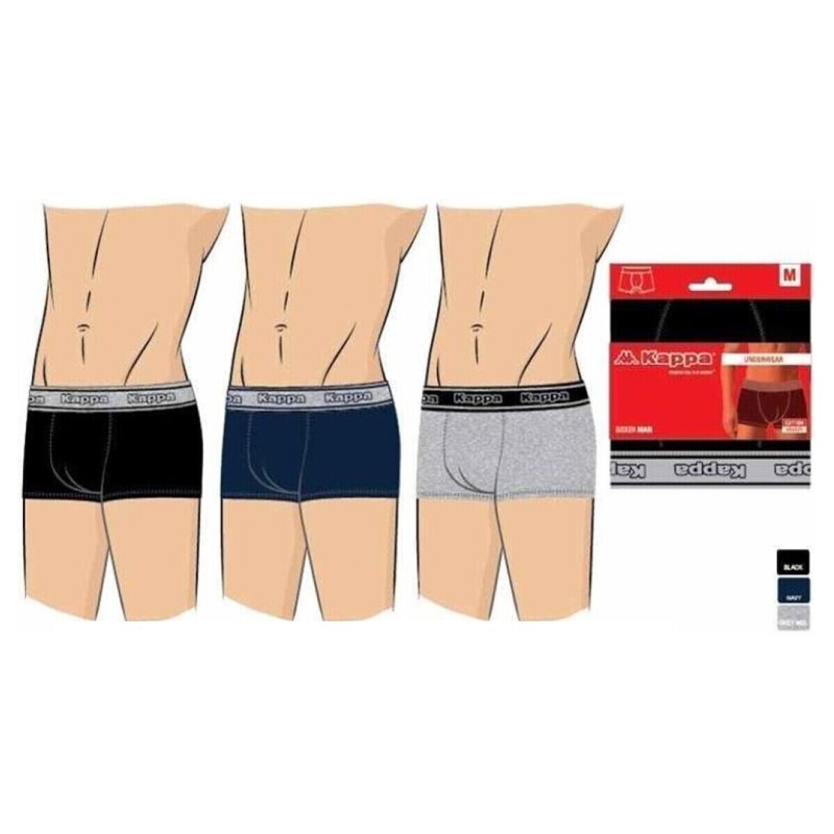 Kappa Multicolore Boxer homme QuRn3z5h