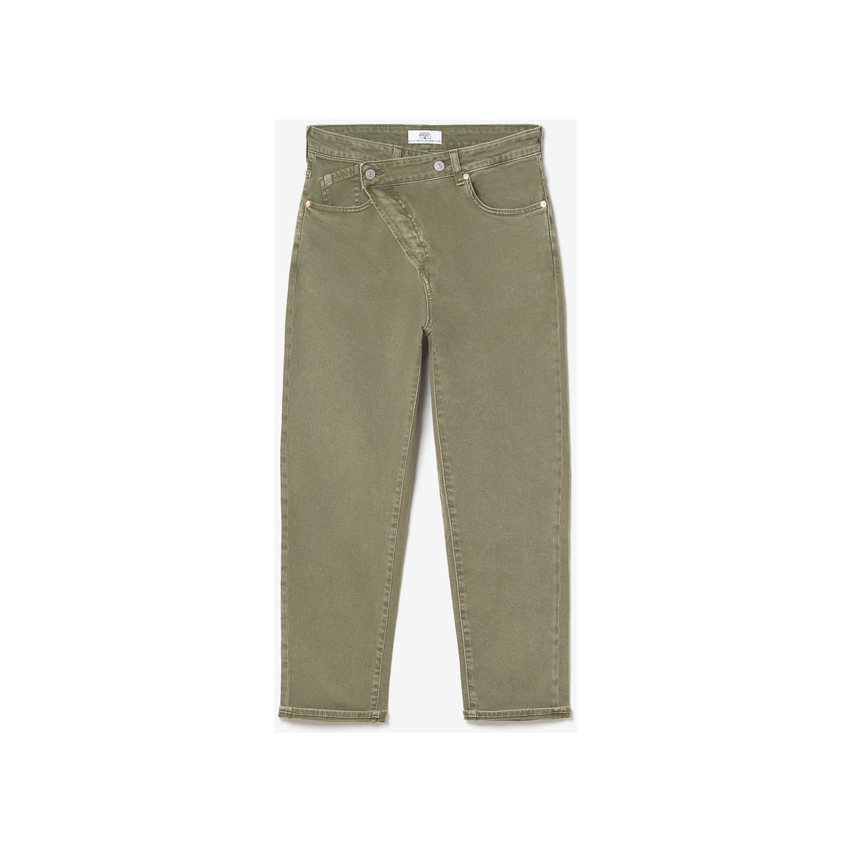 Le Temps des Cerises Vert Cosy boyfit 7/8ème jeans kaki