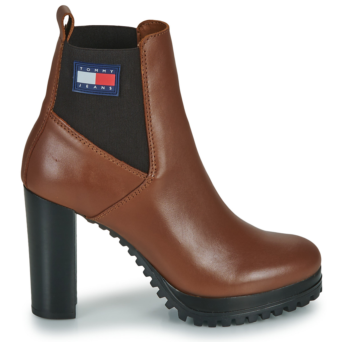 Tommy Jeans Marron Essentials High Heel Boot N8XMEqmh