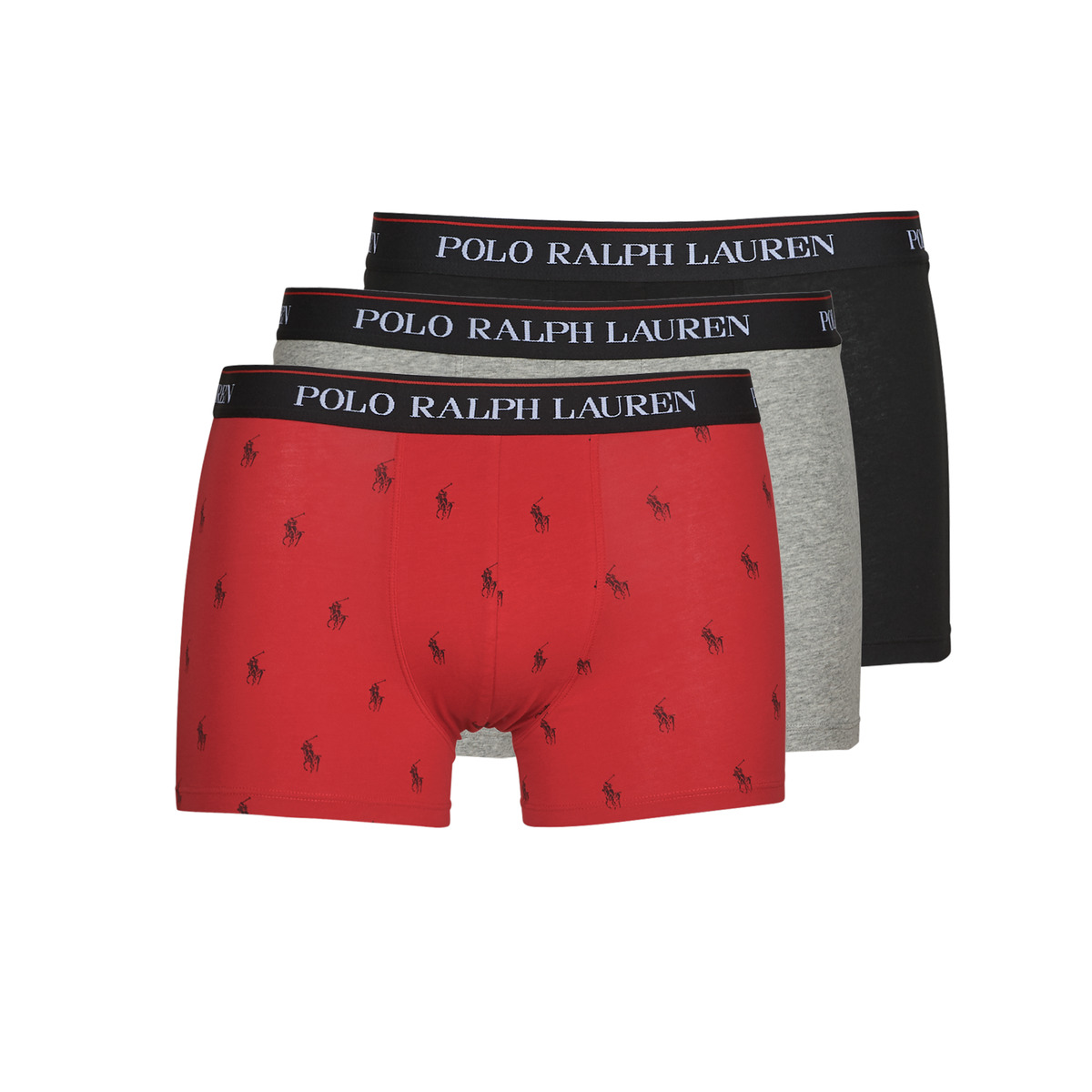 Polo Ralph Lauren Gris / Rouge / Noir CLSSIC TRUNK 3 PACK qWcUuosb