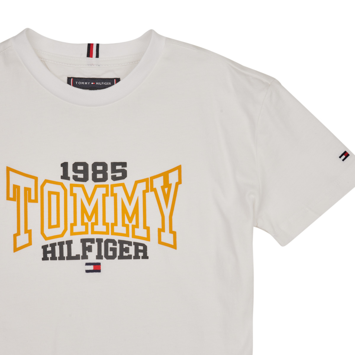 Tommy Hilfiger Blanc TOMMY 1985 VARSITY TEE S/S Rji8FVXL