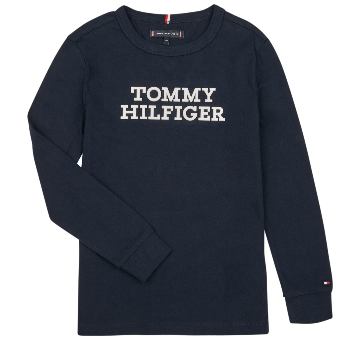 Tommy Hilfiger Marine TOMMY HILFIGER LOGO TEE L/S SAmm65b7