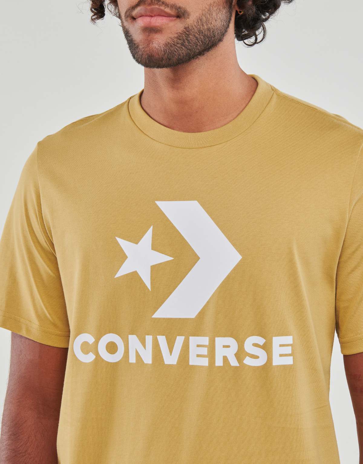 Converse Jaune GO-TO STAR CHEVRON LOGO T-SHIRT mPHWGOOx