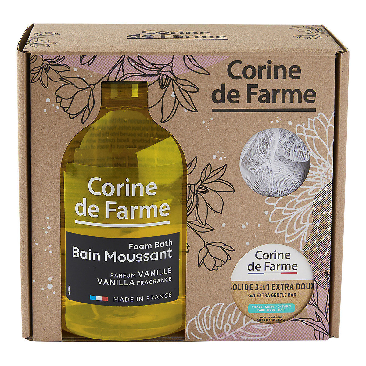 Corine De Farme Autres Coffret Bain Moussant Parfum Vanille mTR3XotG
