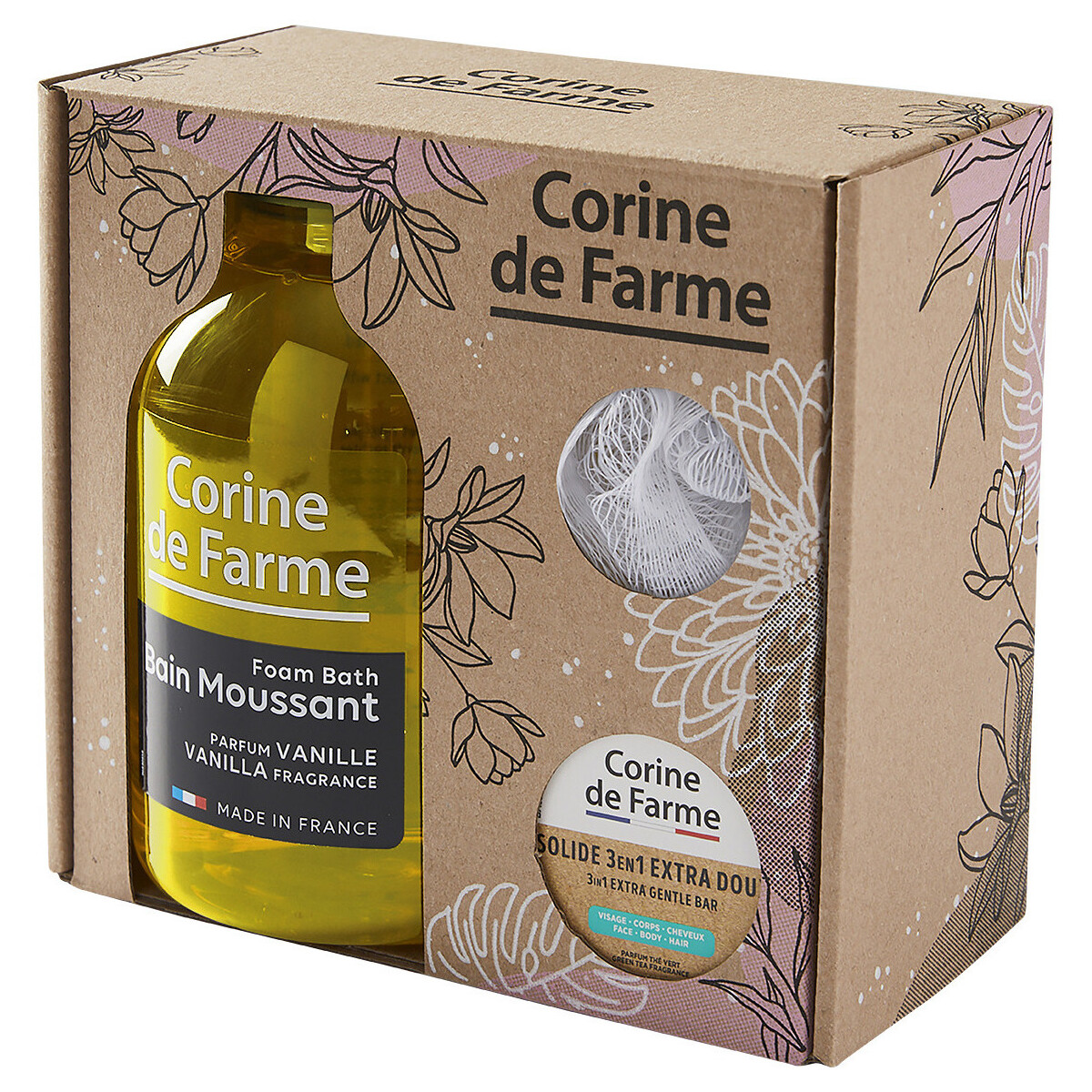 Corine De Farme Autres Coffret Bain Moussant Parfum Vanille mTR3XotG