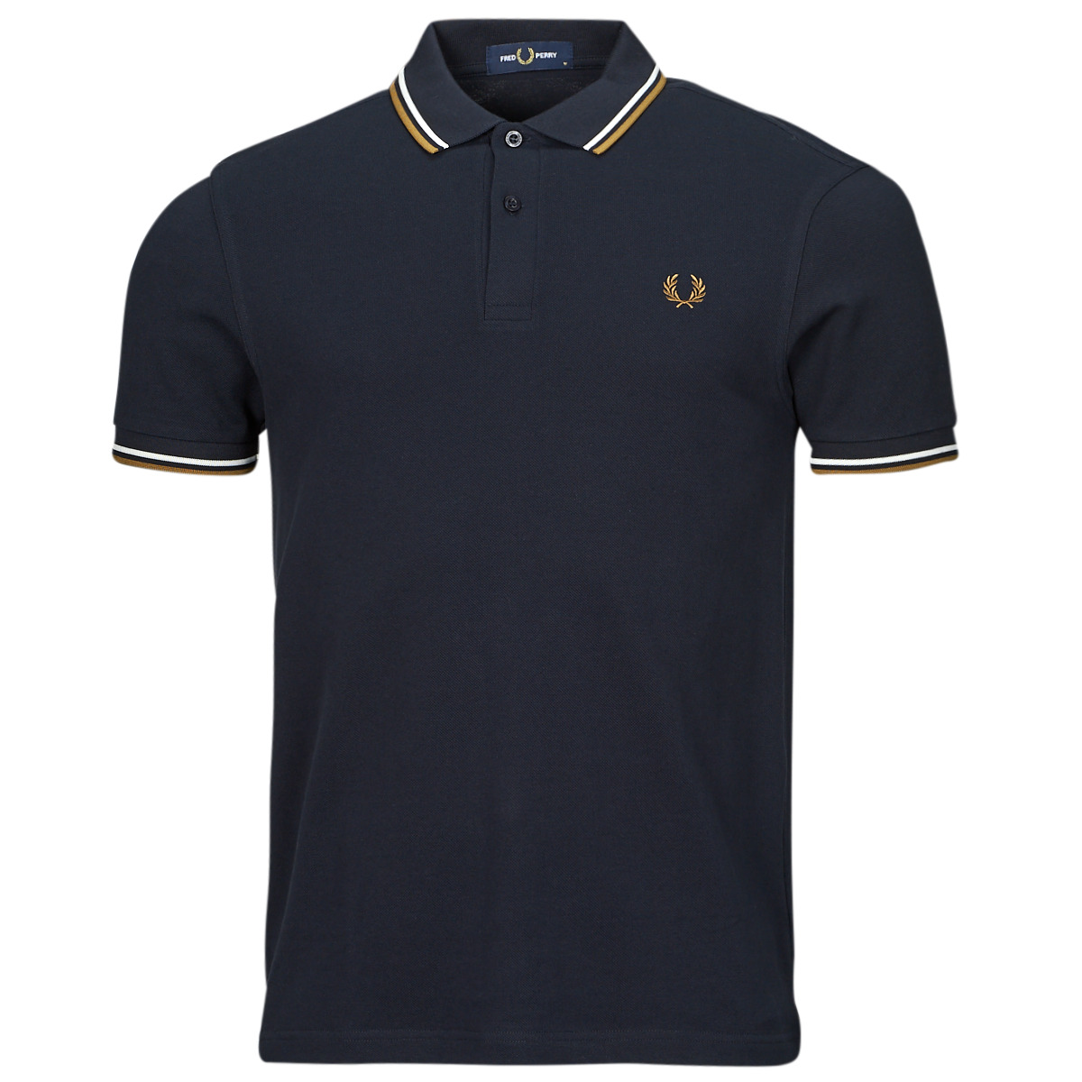 Fred Perry Marine / Beige / Blanc TWIN TIPPED FRED PERR