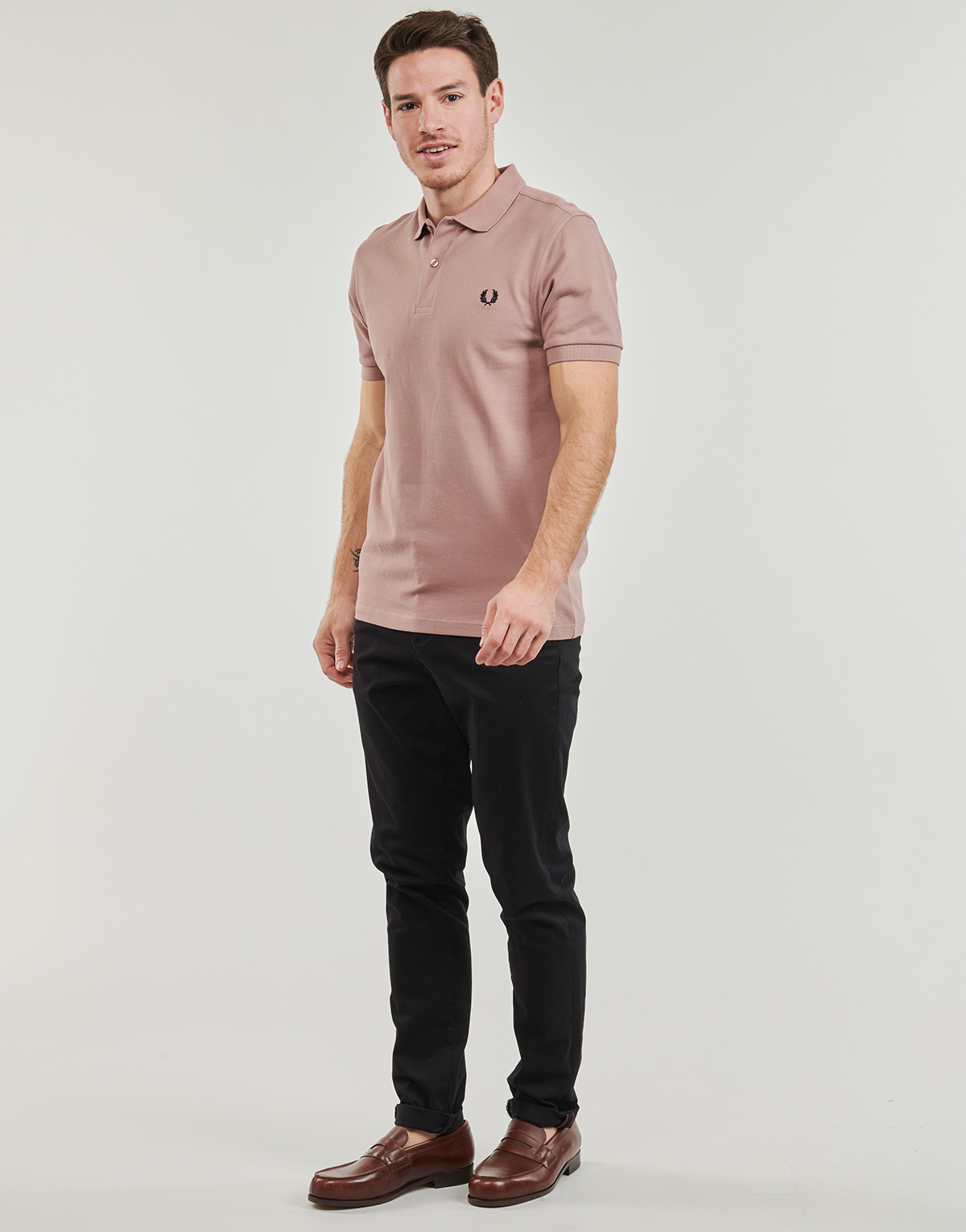 Fred Perry Rose / Noir PLAIN FRED PERRY SHIRT qOxQKk21