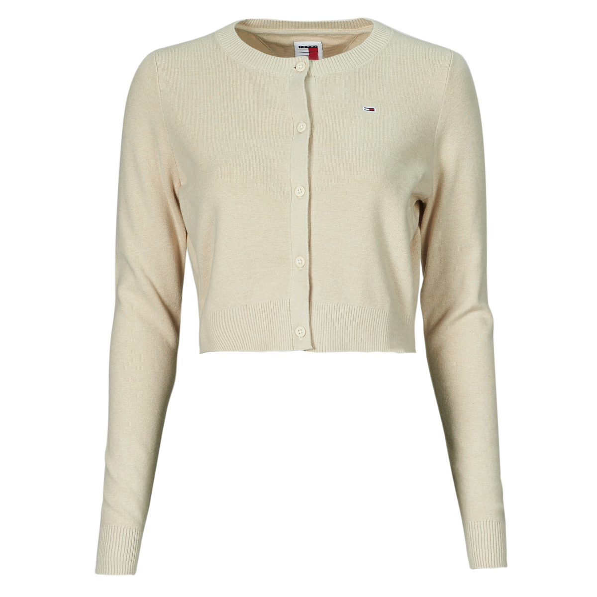 Tommy Jeans Beige TJW CRP ESSENTIAL CARDIGAN oFkbESE7
