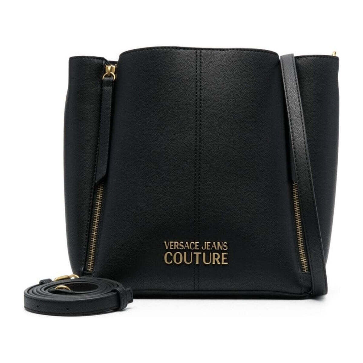 Versace Jeans Couture Noir zipper tote bag qmB3gw3T